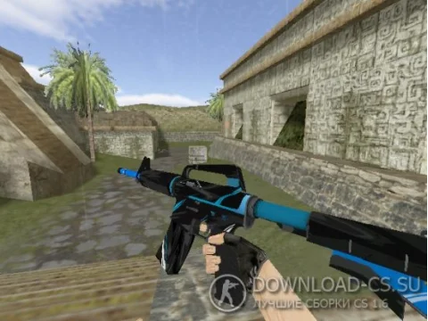 Модель HD M4A1-S «Blue Force» для CS 1.6