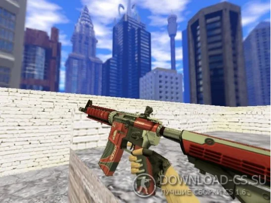 Модель HD M4A4 «X-Factor» для CS 1.6