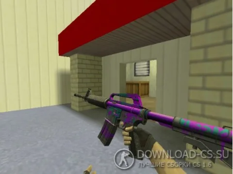 Модель HD M4A1-S «Lnk Attack» для CS 1.6