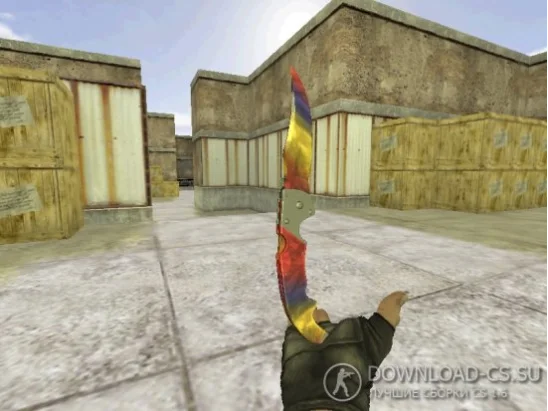 Модель ножа HD «Falchion | Marble Fade» для CS 1.6