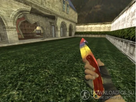 Модель ножа HD «Gut Knife | Marbel Fade» для CS 1.6