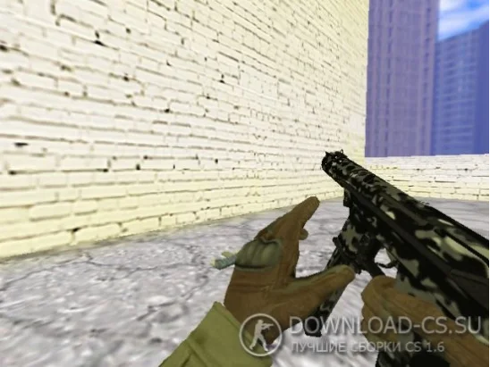 Модель Tec-9 «Городской камуфляж — Urban Camo» для CS 1.6