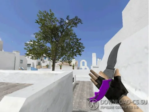 Модель ножа HD «Falchion | Ultraviolet» для CS 1.6