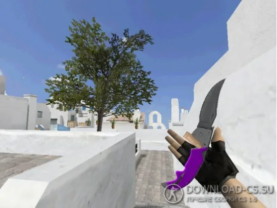 Модель ножа HD «Falchion | Ultraviolet» для CS 1.6