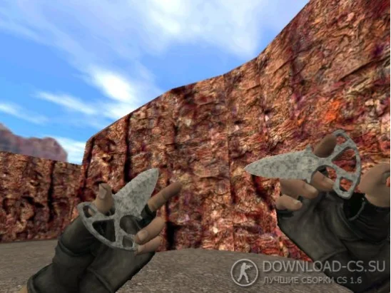 Модель ножа HD «Shadow Daggers | Stained» для CS 1.6