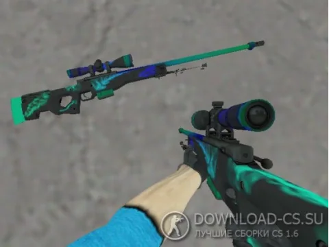 Модель AWP «Blue Shift» для CS 1.6
