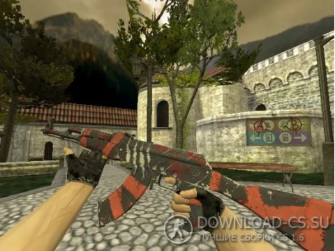 Модель HD AK-47 «Survival Z» для CS 1.6