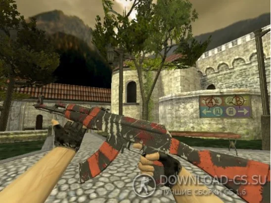 Модель HD AK-47 «Survival Z» для CS 1.6