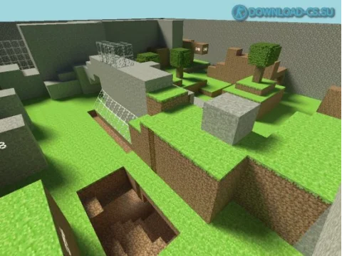 Карта hns_minecraft для CS 1.6