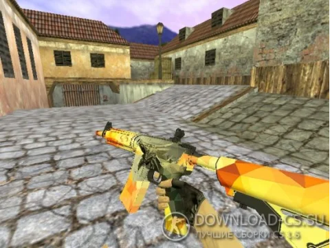 Модель HD M4A4 «Hellraiser» для CS 1.6