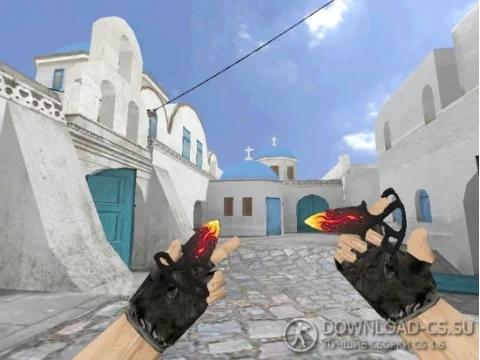 Модель ножа HD «Shadow Daggers | Burning Heart» для CS 1.6