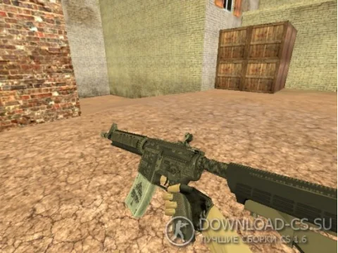 Модель HD M4A4 «Pokerface» для CS 1.6