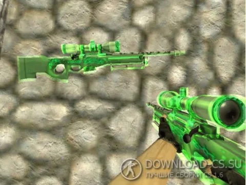 Модель AWP «Green Glass» для CS 1.6