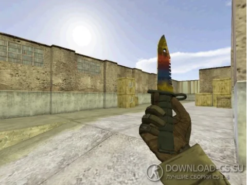 Модель ножа «Штык-нож M9 | Мраморный градиент» для CS 1.6