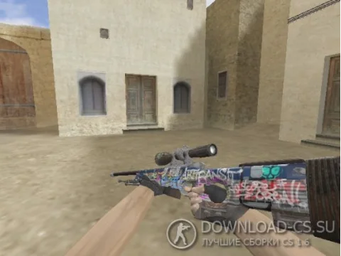 Модель HD AWP «Train Graffiti» для CS 1.6