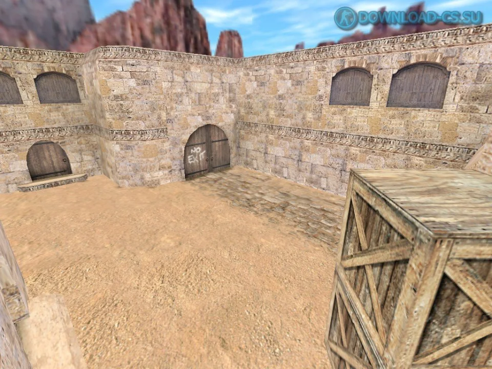 Карта awp_dust2_middle для CS 1.6