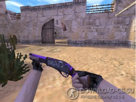 Модель HD Sawed-Off «Purple Maniac» для CS 1.6