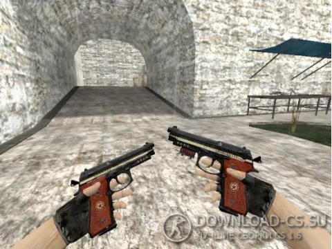 Модель HD Dual Berettas «Comrade: Military Black» для CS 1.6