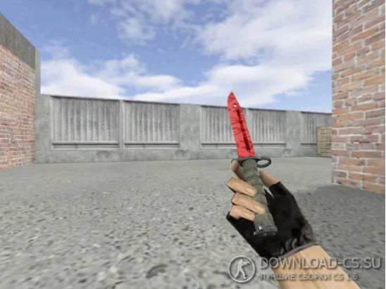 Модель ножа HD «Bayonet | Slaughter» для CS 1.6
