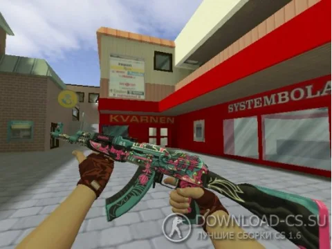 Модель HD AK-47 «Ganesha Remake» для CS 1.6