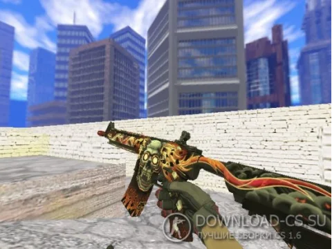Модель HD M4A4 «Kill Confirmed» для CS 1.6