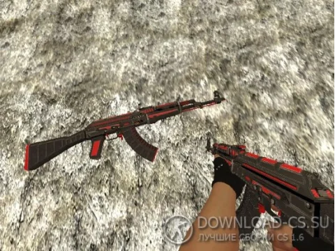 Модель HD AK-47 «Dark Lord» для CS 1.6