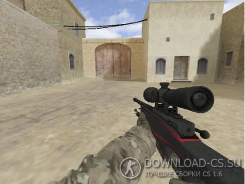 Модель AWP «Redline — Красная линия» для CS 1.6