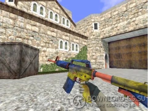 Модель HD M4A1-S «Marble Fade» для CS 1.6