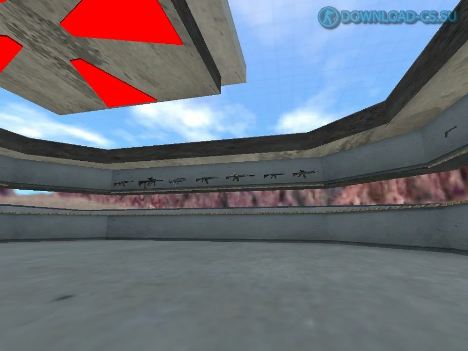 Карта aim_botz для тренировки аима в CS 1.6