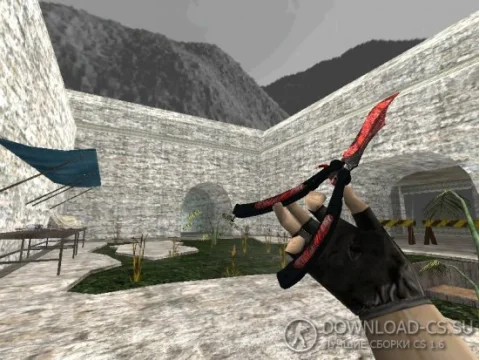 Модель ножа HD «Butterfly Knife | Vampire» для CS 1.6