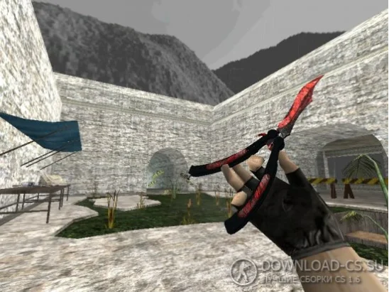 Модель ножа HD «Butterfly Knife | Vampire» для CS 1.6