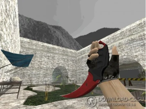 Модель ножа HD «Karambit | Crimson Web» для CS 1.6