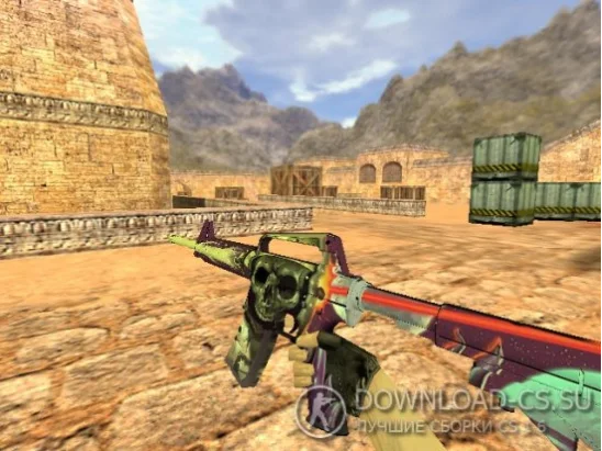 Модель HD M4A1-S «Desolate Space» для CS 1.6