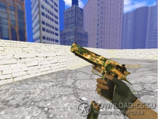 Модель Deagle «Gold Jungle — Золото джунглей» для CS 1.6