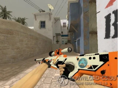 Модель HD AWP «Азимов» с наклейками для CS 1.6