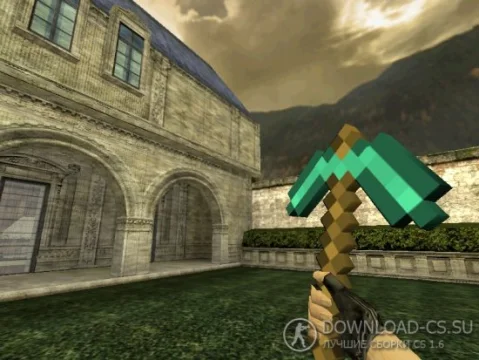 Модель ножа «кирка из Minecraft» для CS 1.6