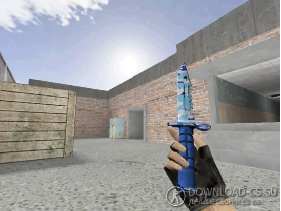 Модель ножа HD «M9 Bayonet | Bright Water» для CS 1.6