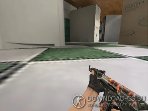 Модель AK-47 «Fire Madness» для CS 1.6