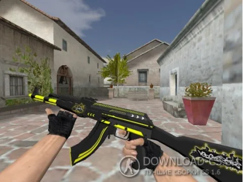 Модель HD AK-47 «Machine» для CS 1.6
