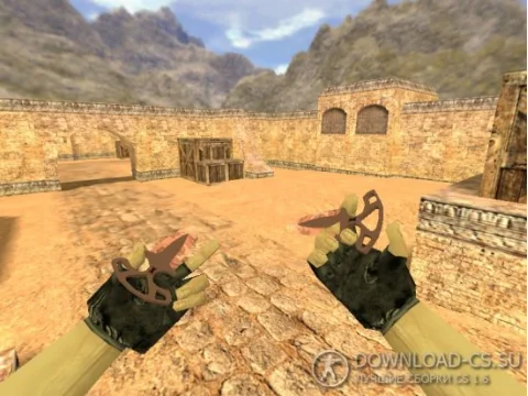 Модель ножа «Shadow Daggers | Slaughter» для CS 1.6