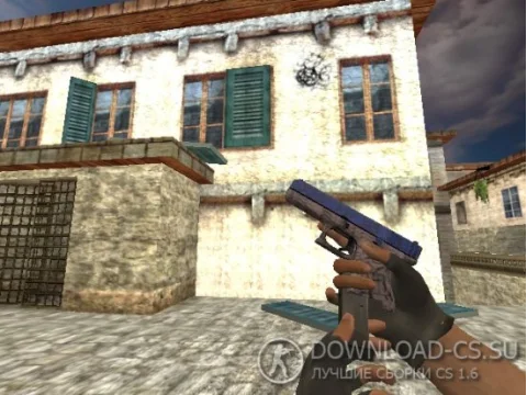 Модель Glock «Blue Fissure — Синяя трещина» для CS 1.6
