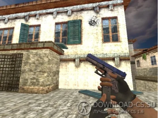Модель Glock «Blue Fissure — Синяя трещина» для CS 1.6