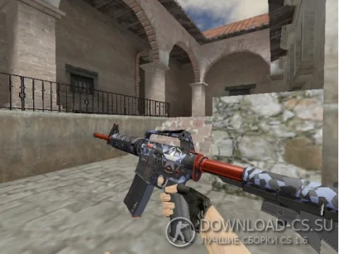 Модель HD M4A1-S «Brass» для CS 1.6