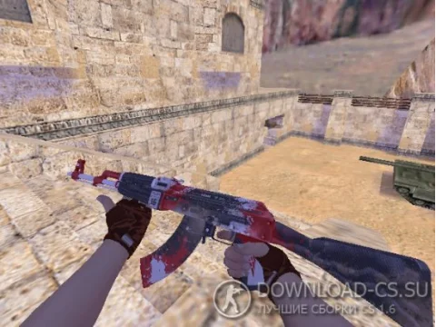 Модель HD AK-47 «Roll Cage» для CS 1.6