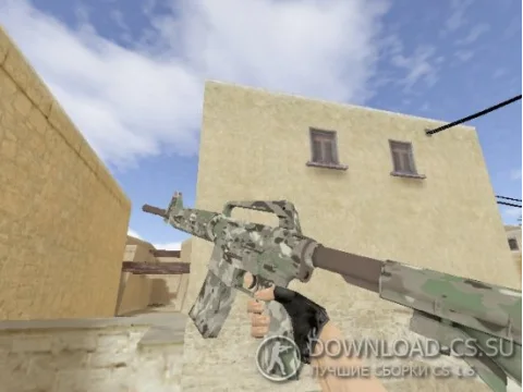 Модель HD M4A1-S «VariCamo» для CS 1.6