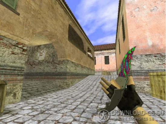 Модель ножа HD «Falchion | Lionfish» для CS 1.6
