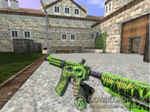 Модель HD M4A4 «Toxicator» для CS 1.6