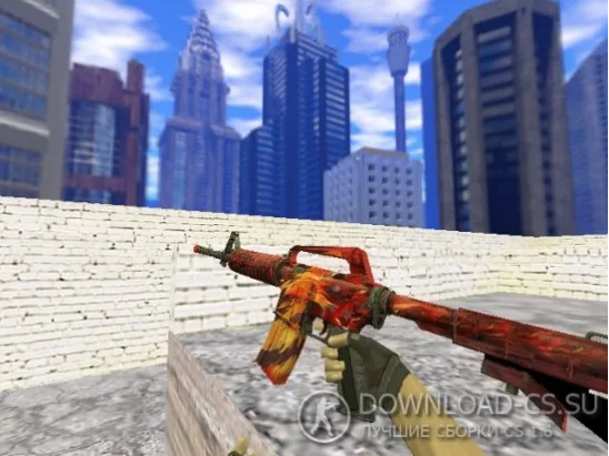 Модель HD M4A1-S «Chicken Revenge» для CS 1.6