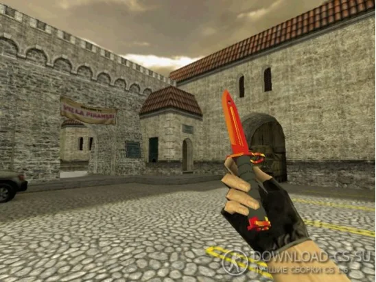 Модель ножа HD «Bayonet | Red Chrome» для CS 1.6