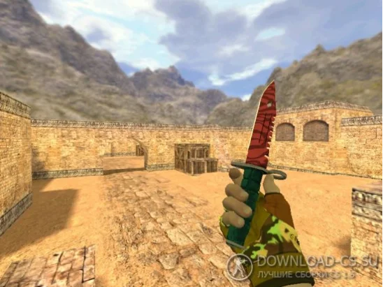 Модель ножа HD «M9 Bayonet | Slaughter v2» для CS 1.6